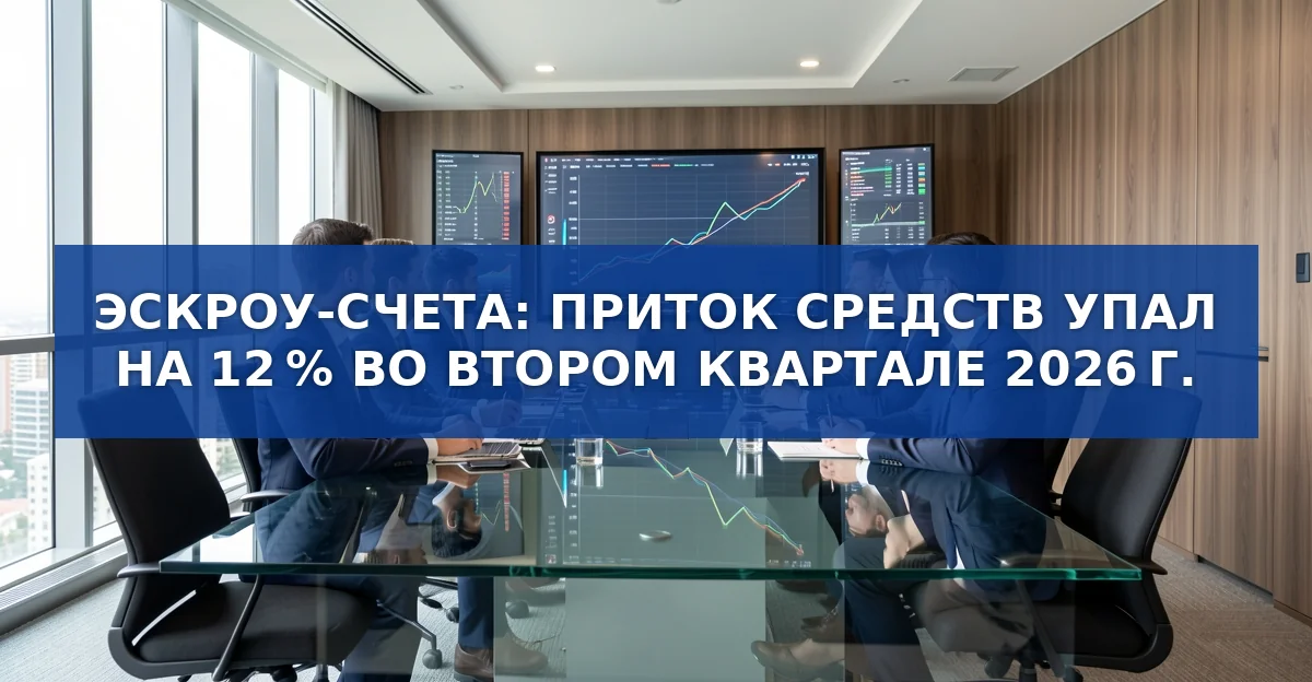Эскроу‑счета и долевое участие: что показывает рынок во втором квартале 2026 года