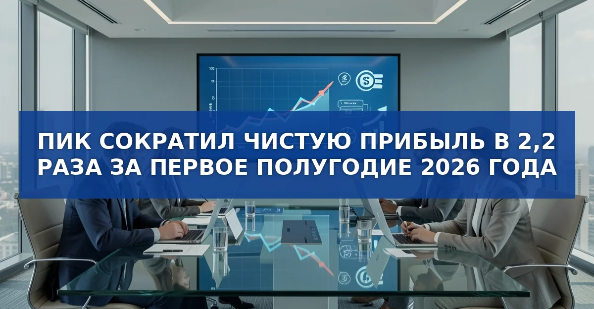 Финансовый отчёт ПИК за первое полугодие 2026 г.: падение прибыли и рост долгов