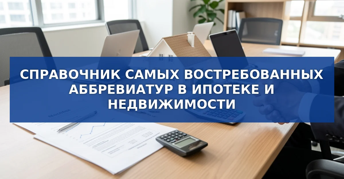 Обложка материала: Полный справочник ипотечных аббревиатур: что означают термины в документах