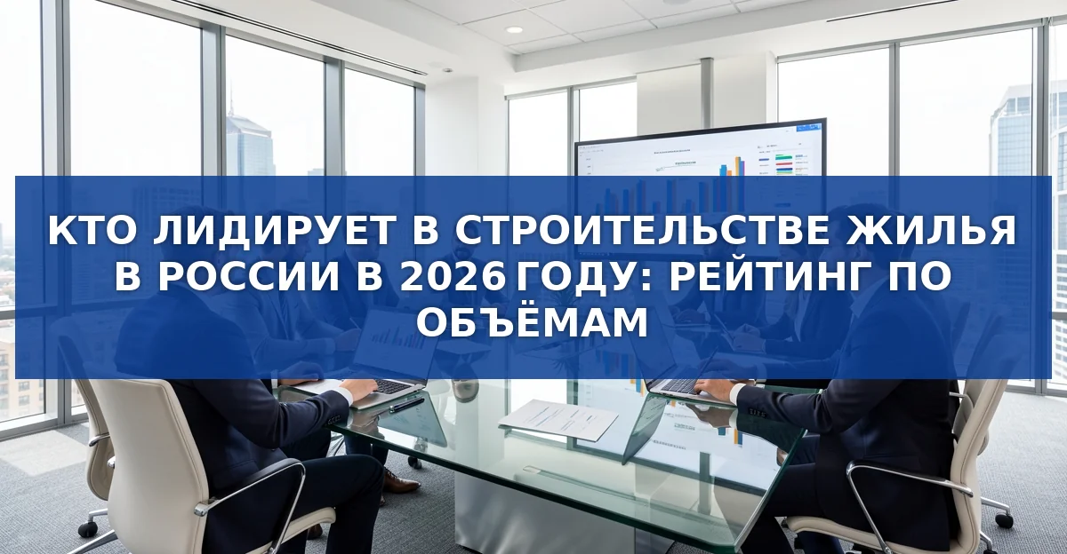 Кто лидирует в строительстве жилья в России в 2026 году: анализ топ‑3 девелоперов
