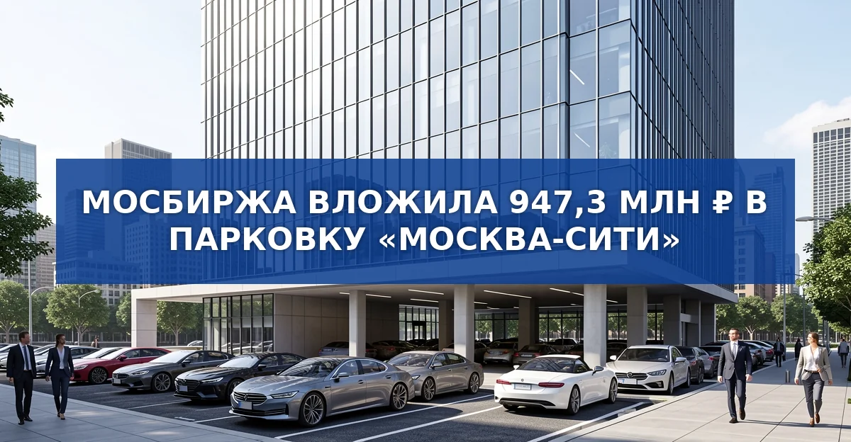 Мосбиржа вложила почти 1 млрд рублей в парковку «Москва‑Сити»