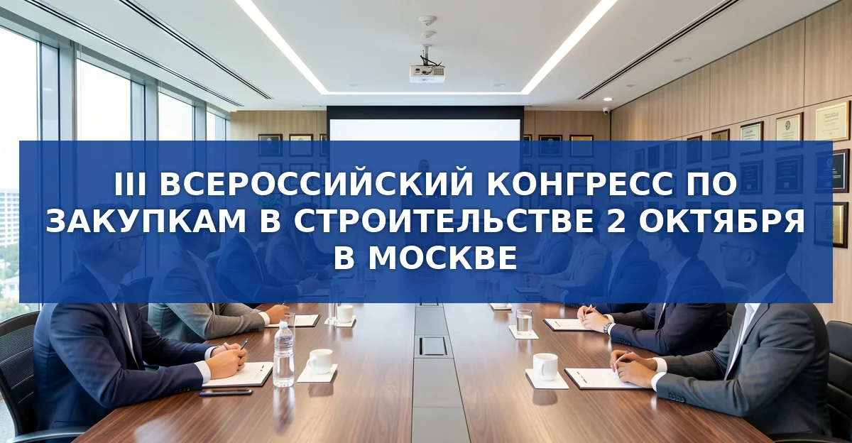 III Всероссийский конгресс по закупкам в строительном секторе: детали и участники