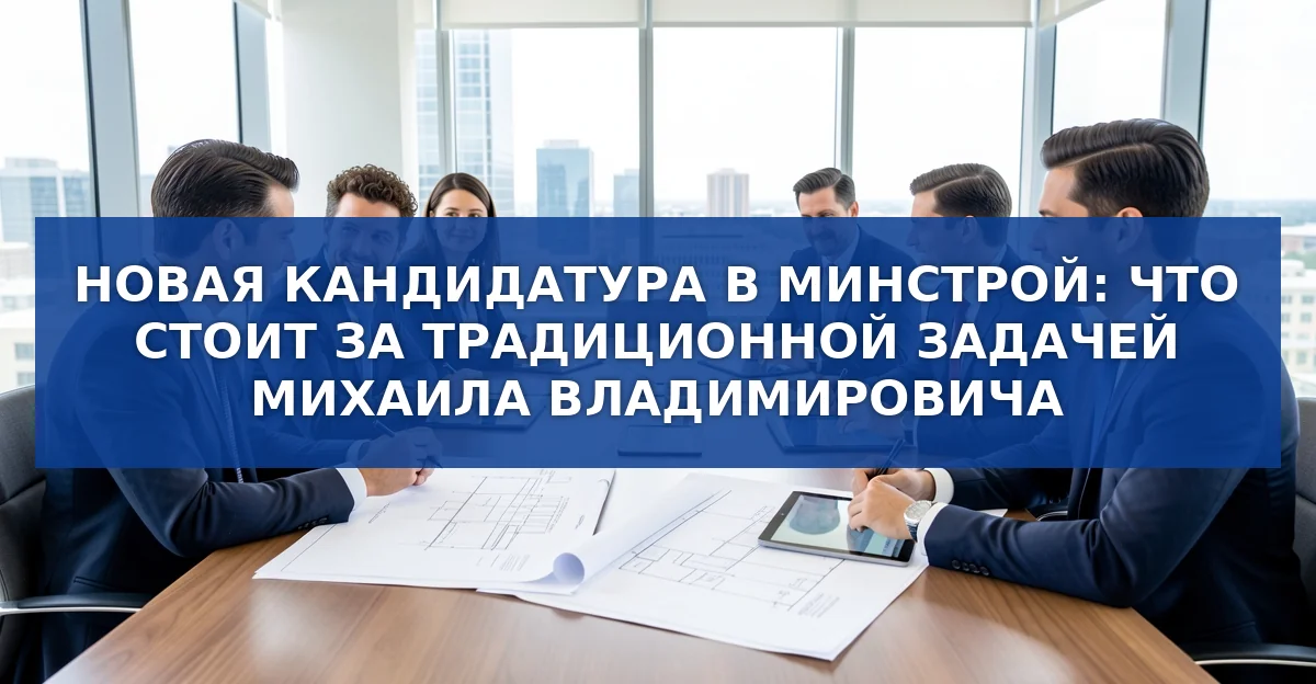 Новая кандидатура в Минстрой: возможные изменения в строительной отрасли России