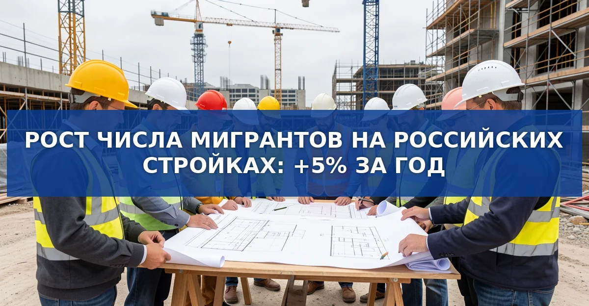 Рост мигрантов в российском строительстве: новые страны‑поставщики и тенденции