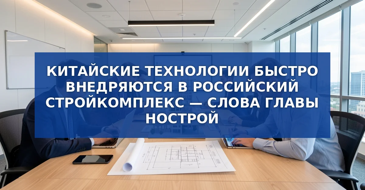 Китайские технологии в российском строительстве: путь к ускоренному развитию