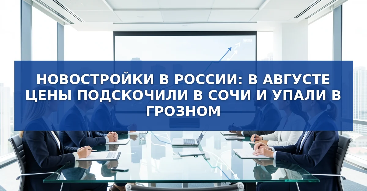 Цены на новостройки в России в августе: рост в большинстве городов и прогноз до конца года