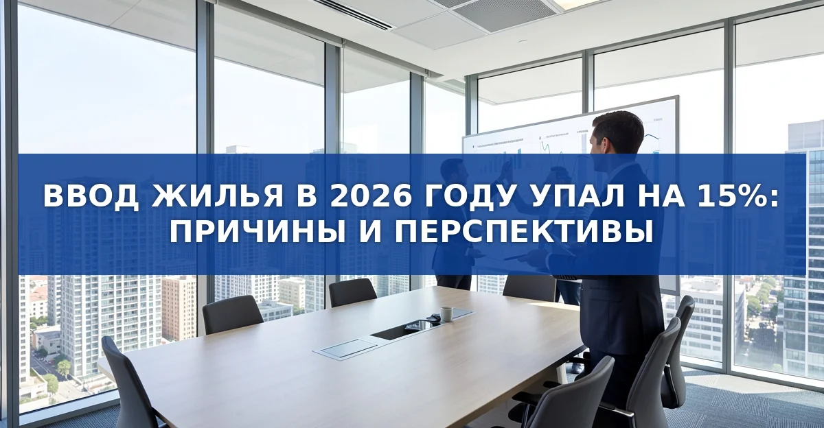 Сокращение ввода жилья в 2026 году: рост МКД и падение ИЖС