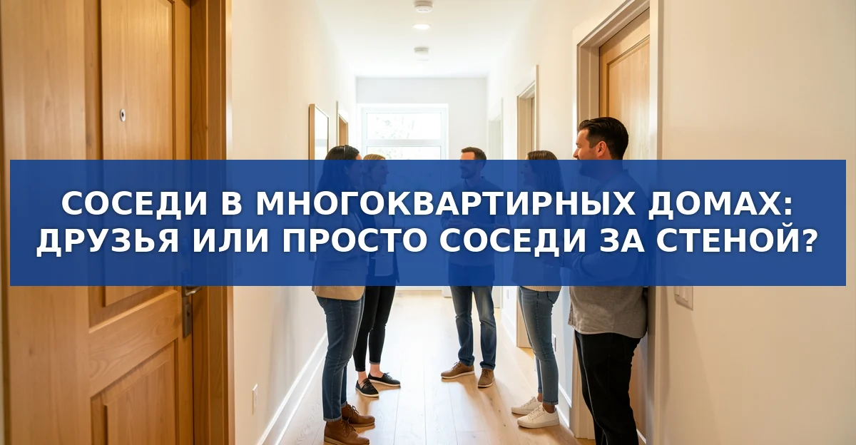 Соседи в многоквартирном доме: как превратить случайные приветствия в дружескую общину