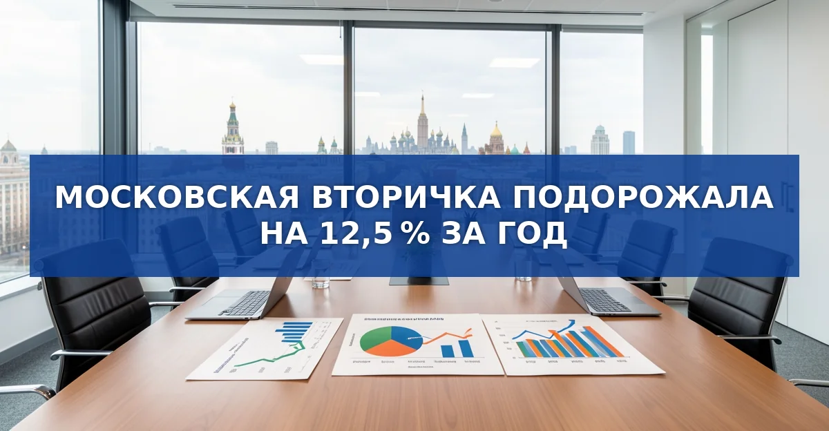 Цены на вторичную недвижимость в Москве выросли на 12,5 % за год
