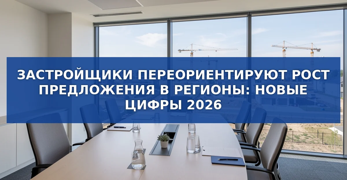 Застройщики переключаются на регионы: рост предложения и новые возможности