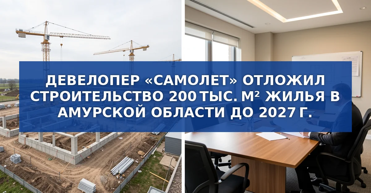 Крупный жилой проект в Благовещенске заморожен до 2027 года