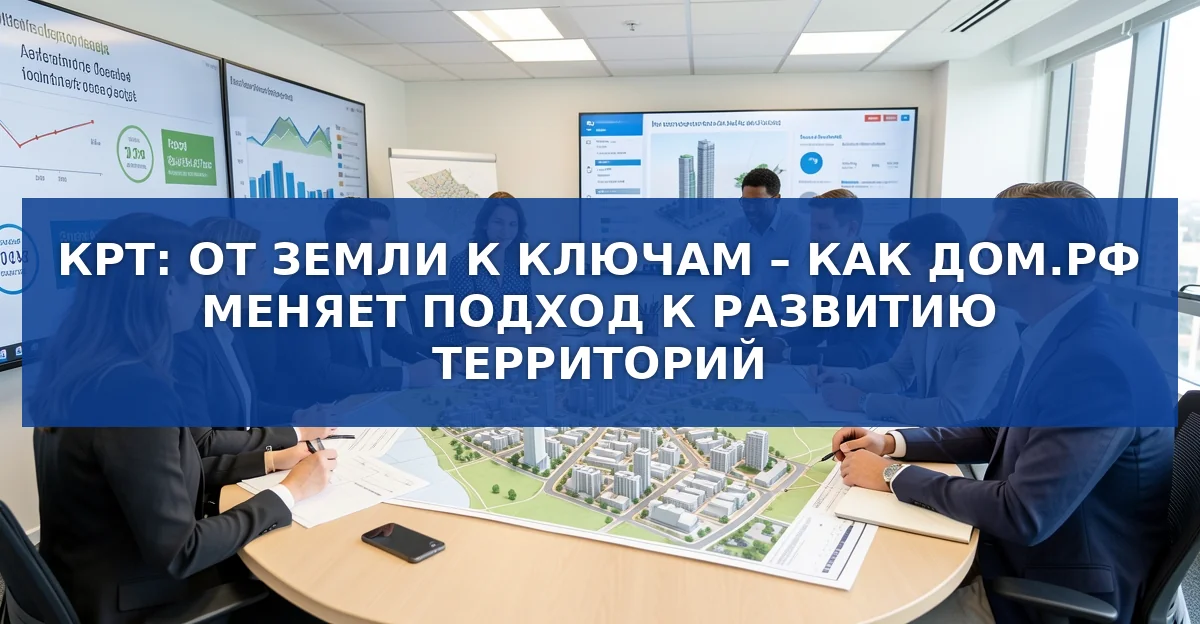 Обложка материала: КРТ: как ДОМ.РФ превращает проекты в живые города к 2030 году