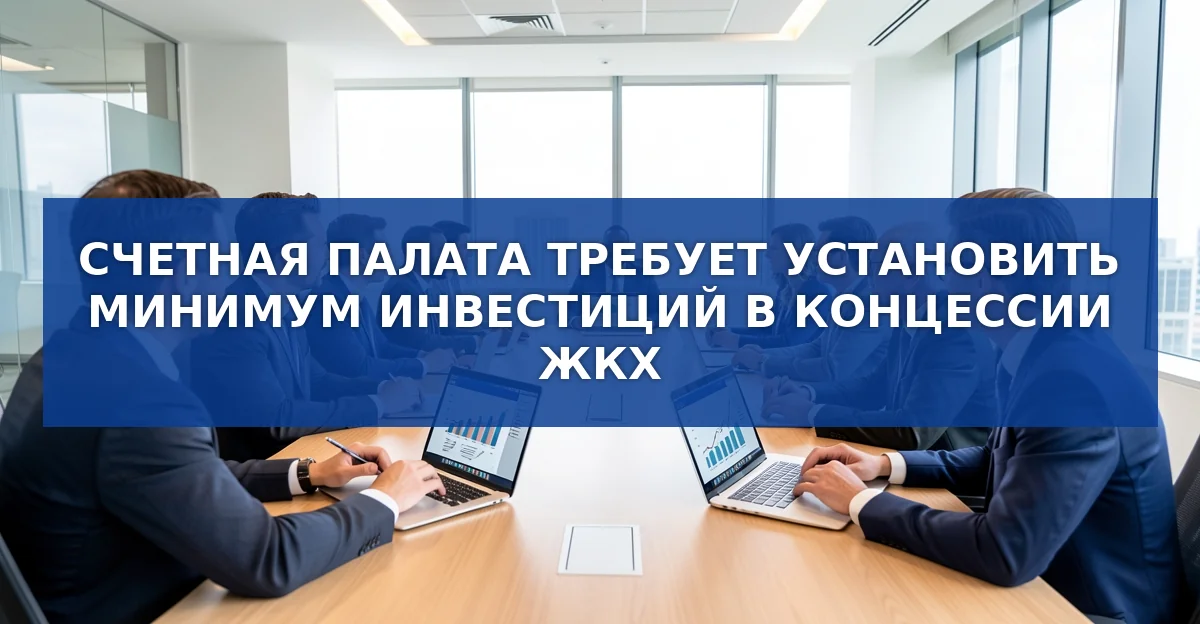 Счетная палата требует установить минимум инвестиций в концессии ЖКХ