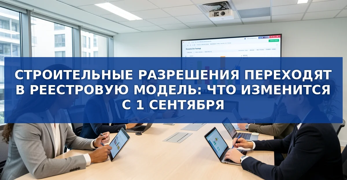 Новая реестровая модель для разрешений на строительство с 1 сентября 2026 года