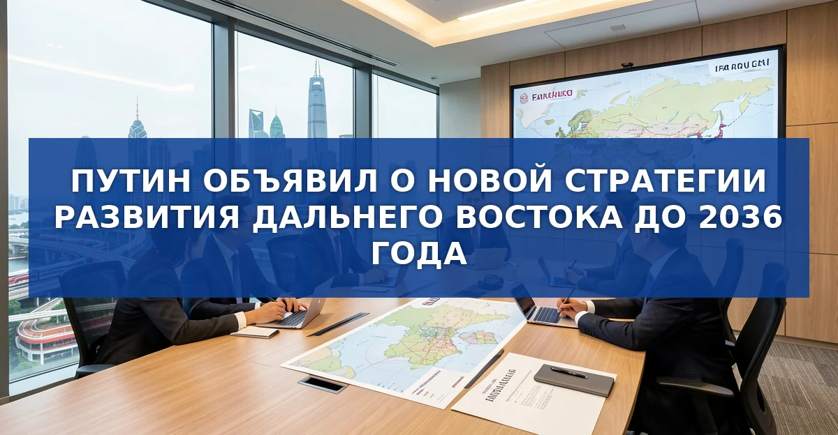 Обновлённая стратегия развития Дальнего Востока до 2036 года: путь к экономическому драйверу России