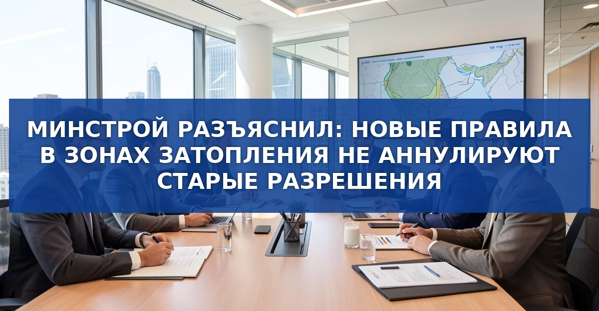 Минстрой разъяснил, что новые правила в зонах затопления не отменяют выданные разрешения