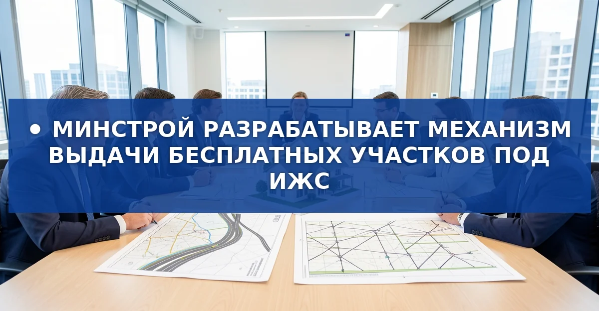 Минстрой готовит механизм бесплатных участков под индивидуальное жилье