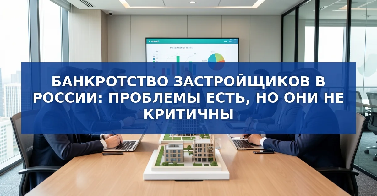 Банкротства застройщиков в России: рост, но нет критической угрозы