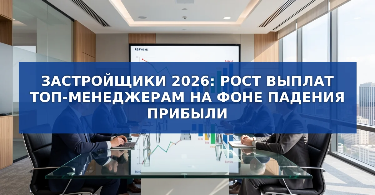 Рост вознаграждений топ‑менеджеров застройщиков на фоне падения прибыли