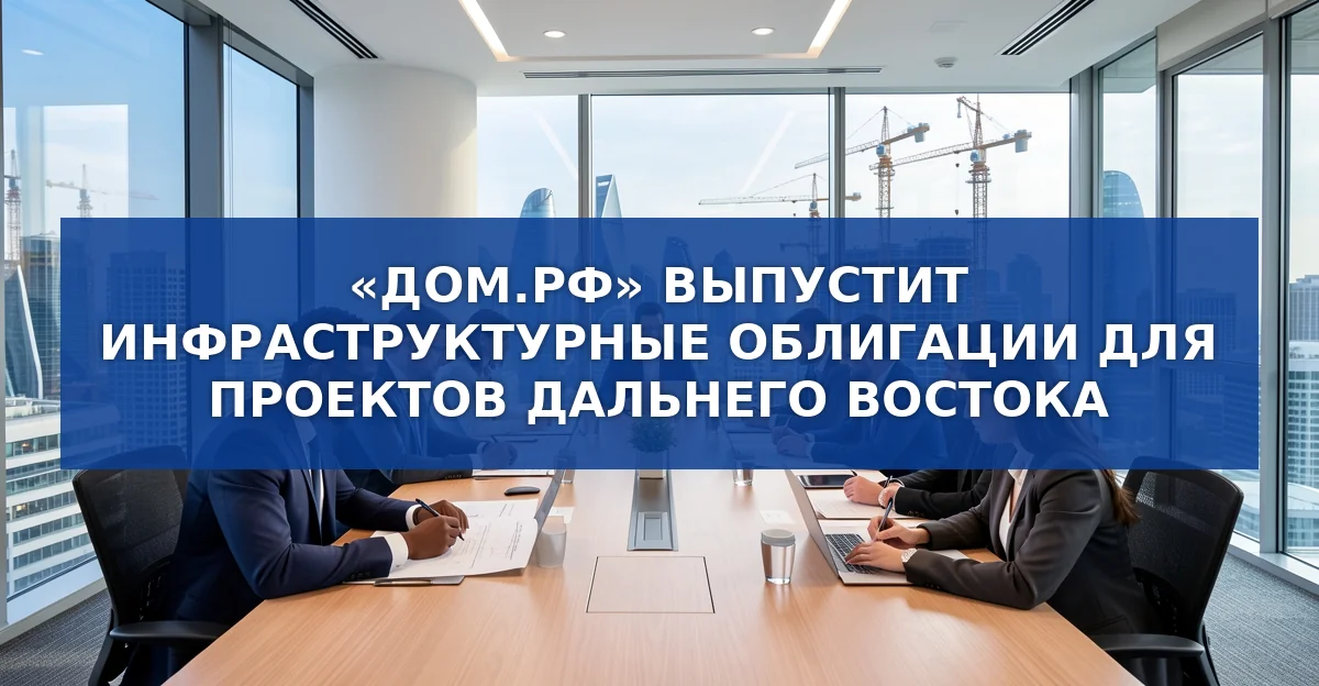 «Дом.РФ» стартует пилотную программу инфраструктурных облигаций на Дальнем Востоке