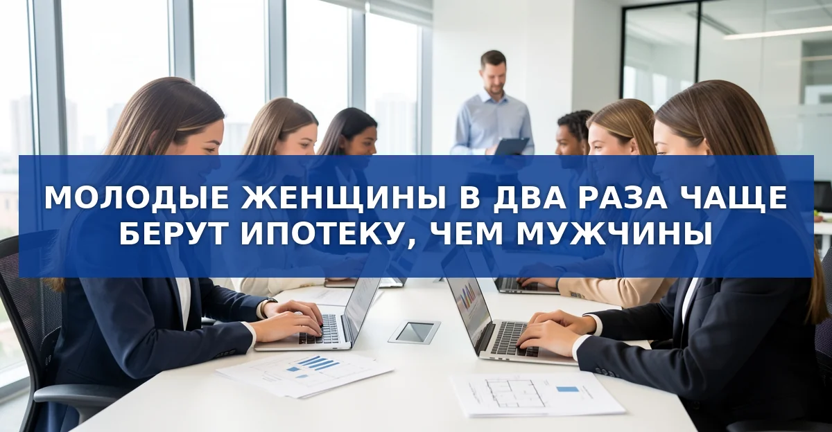 Молодые женщины лидируют в ипотеке: 63,5 % сделок в возрасте 18‑23 года
