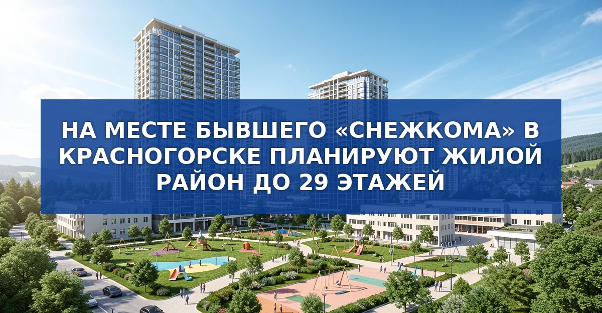 Новый жилой квартал на месте бывшего «Снежкома»: что планируют построить в Красногорске