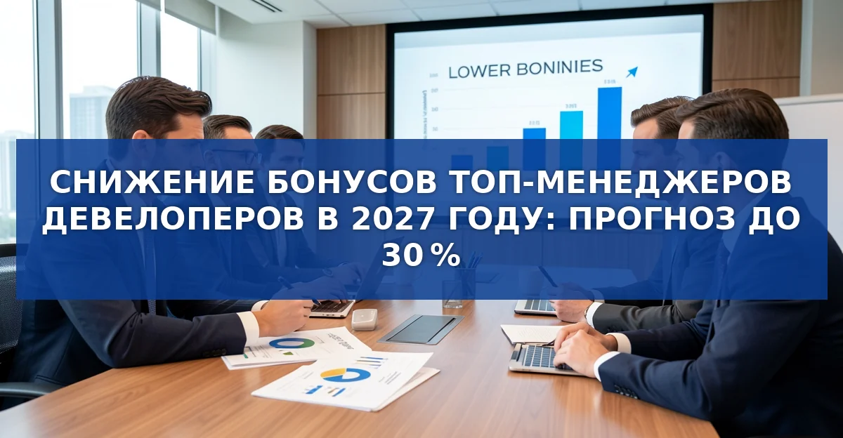Обложка материала: Сокращение бонусов топ‑менеджерам девелоперов к 2027 году: что ожидает отрасль