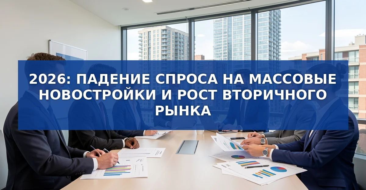 Кризис на рынке новостроек 2026: падение выручки, рост спроса на вторичку и «молодую вторичку»