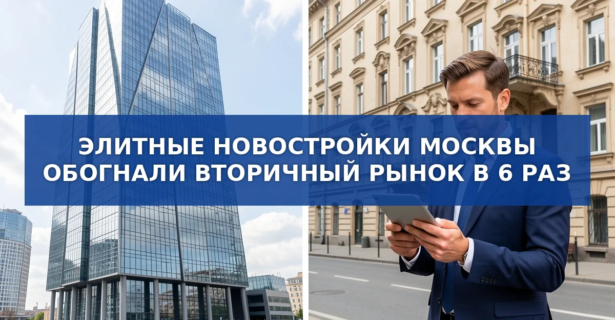 Элитные новостройки Москвы обогнали вторичный рынок: цены выросли в 6 раз