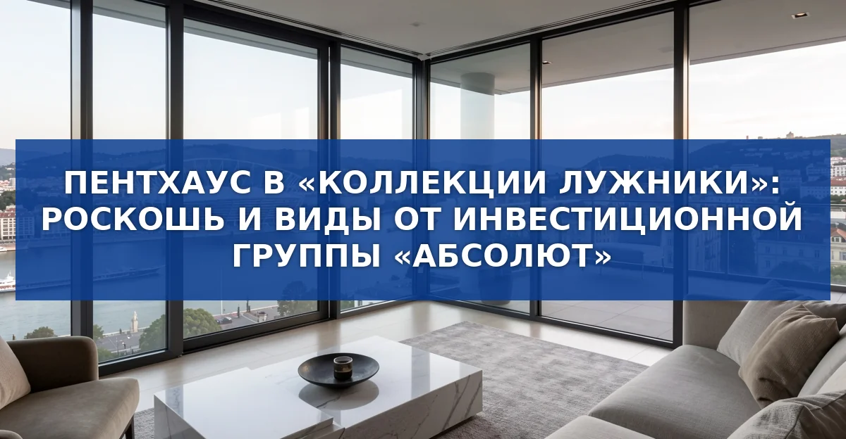 Пентхаус в «Коллекции Лужники»: панорамный вид и эксклюзивные возможности