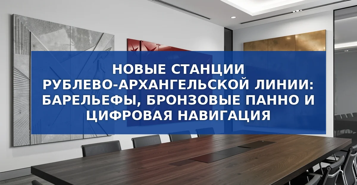 Три новые станции Рублево‑Архангельской линии: история, дизайн и цифровые технологии