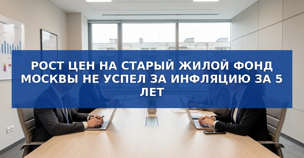 Старый жилой фонд Москвы: рост цен не успел за инфляцией за 2021‑2026 годы