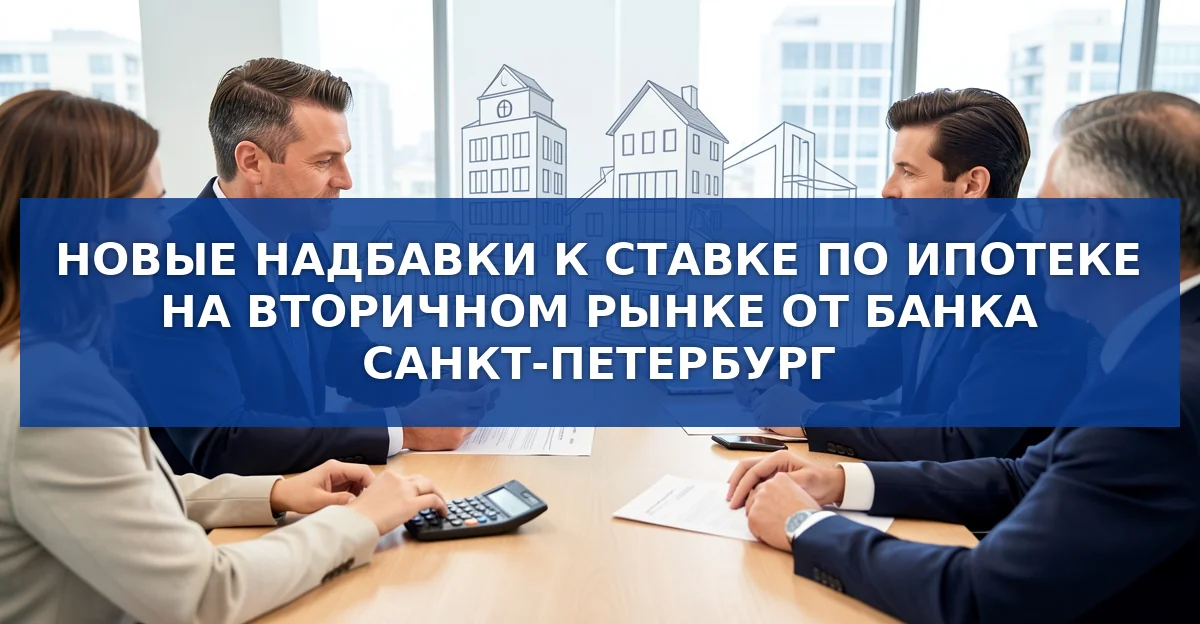Банк Санкт‑Петербург вводит новые надбавки к ипотечным ставкам с 4 сентября