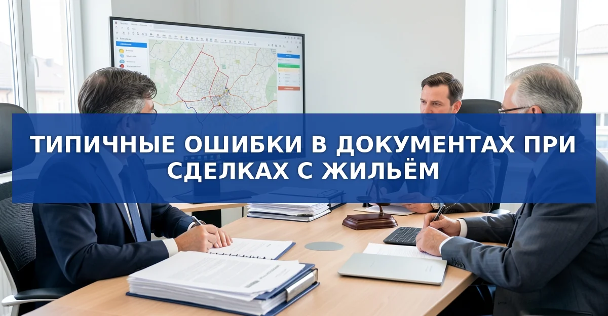 Типичные ошибки в документации при сделках с жильём и как их избежать