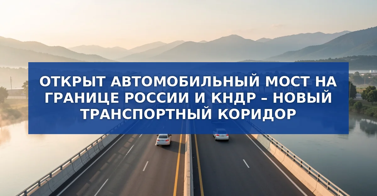 Обложка материала: Новый автомобильный мост на границе России и КНДР: детали проекта и его значение