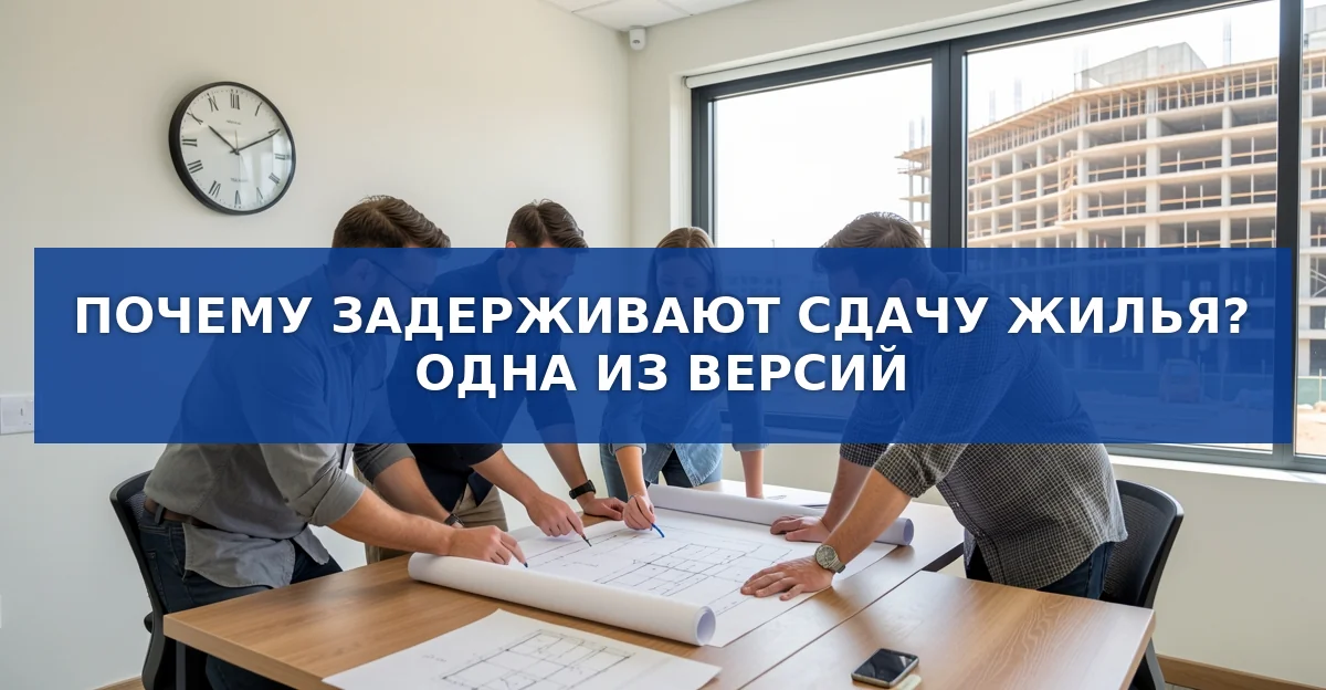 Обложка материала: Почему откладывают сдачу новостроек: мифы, реальность и мнения экспертов