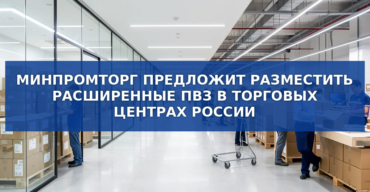 Минпромторг планирует разместить логистические хабы в торговых центрах России
