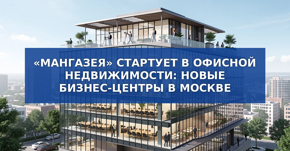 «Мангазея» планирует построить более 360 тыс. м² офисных площадей в Москве к 2030 году