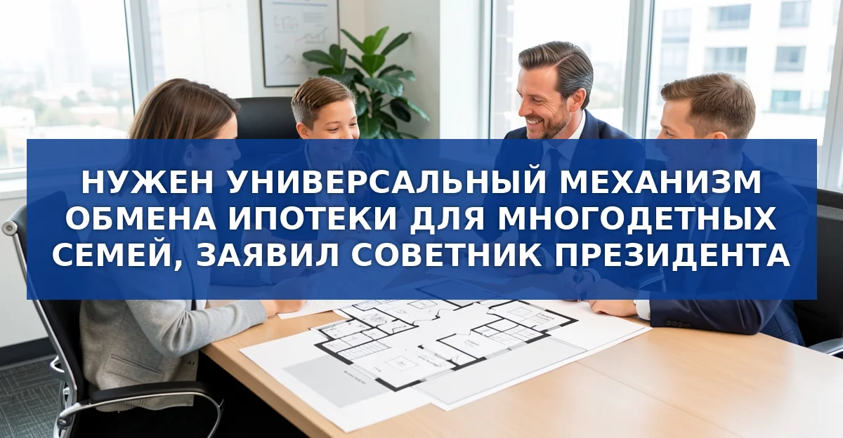 Универсальный механизм обмена ипотекой: поддержка многодетных семей