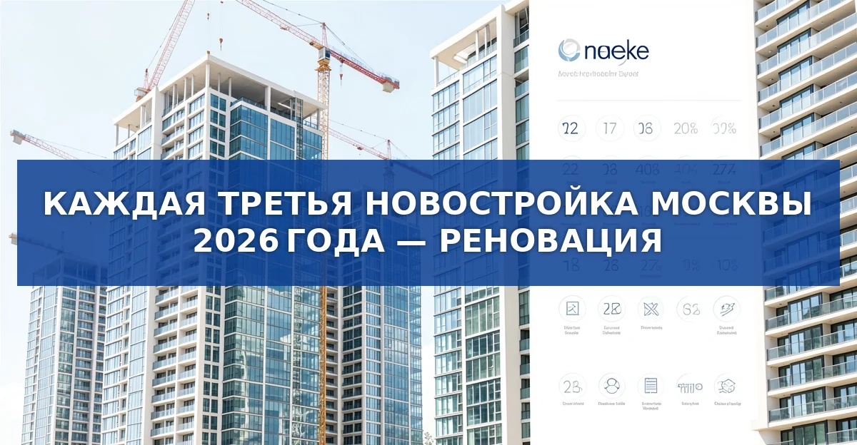Реновация в Москве 2026: более 60 новых домов и 19 700 квартир