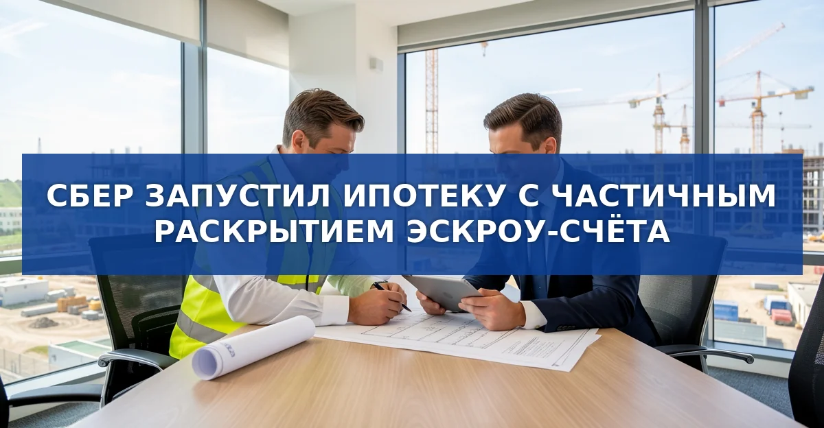 Сбербанк вводит ипотеку с частичным раскрытием эскроу‑счёта: как это меняет строительство ИЖС