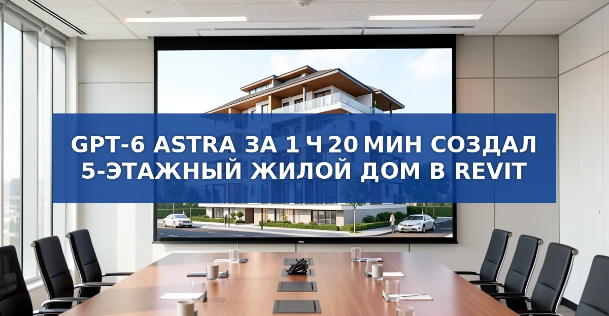GPT‑6 Astra создала BIM‑модель пятиэтажного дома за 1 час 20 минут