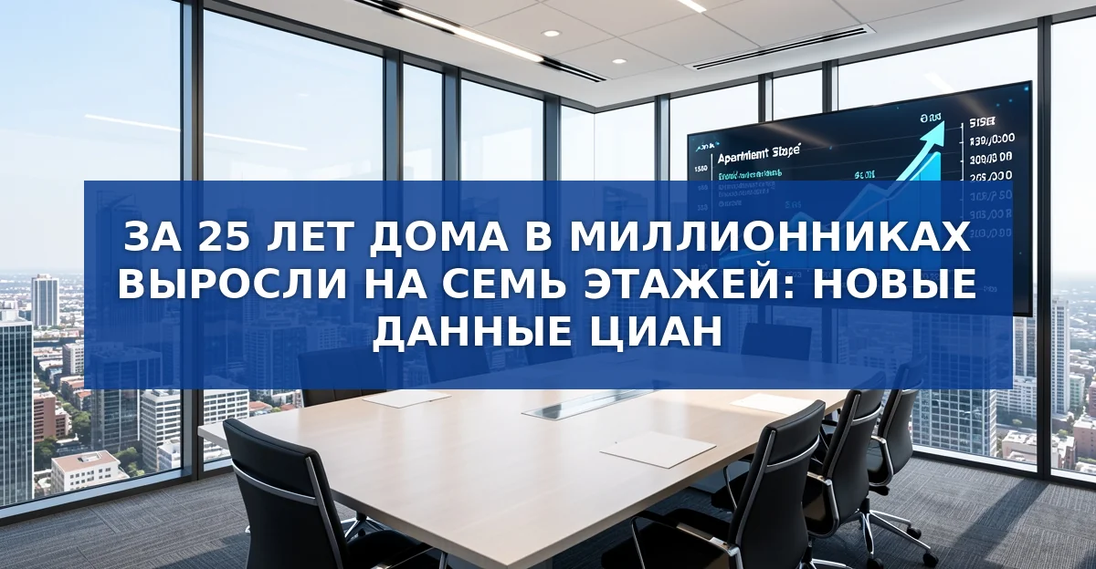 Рост этажности и площади квартир в российских миллионниках за 25 лет