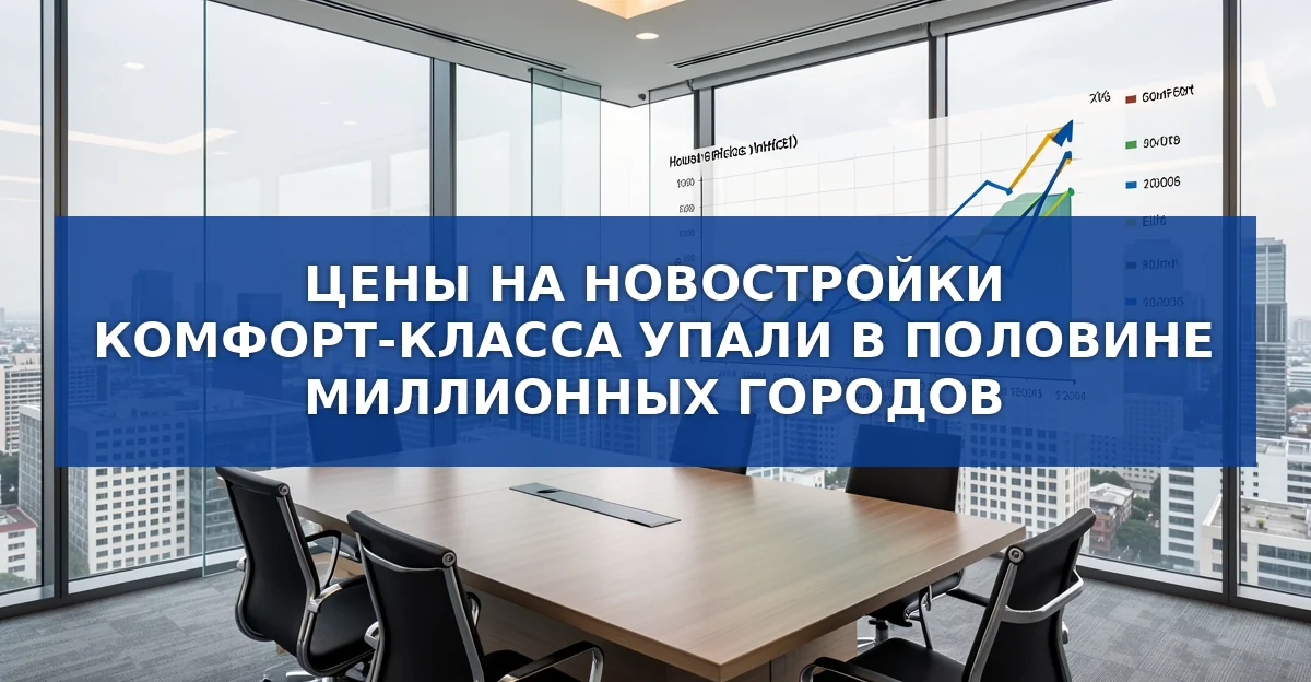 Обложка материала: Снижение цен в крупнейших городах и общая динамика рынка новостроек