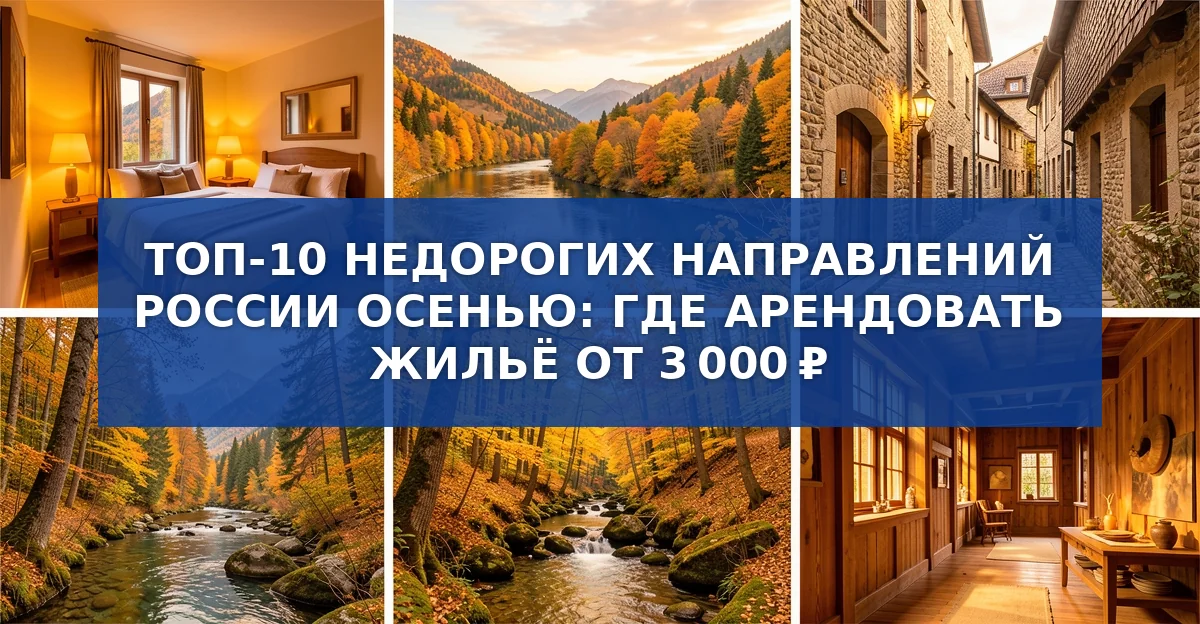 Золотая осень в России: где снять жильё за 3‑5 тысяч рублей в сутки