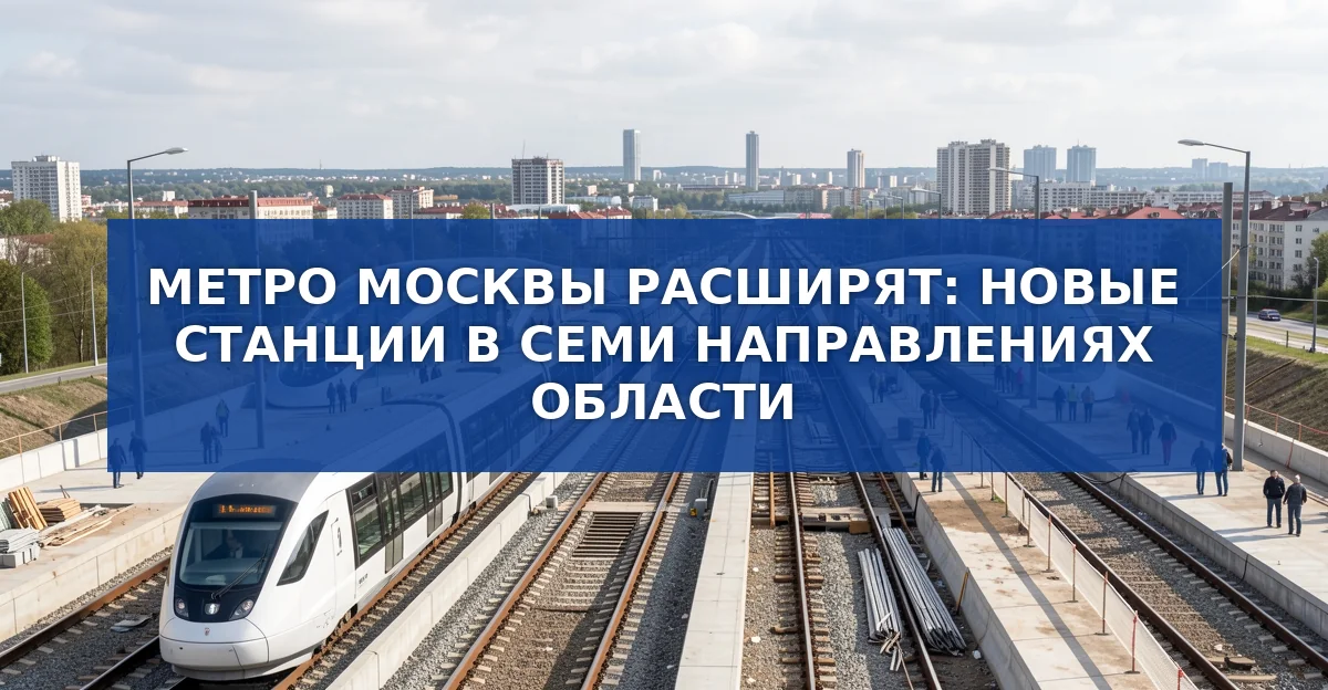 Метро в Московской области: планы расширения до 2035 года