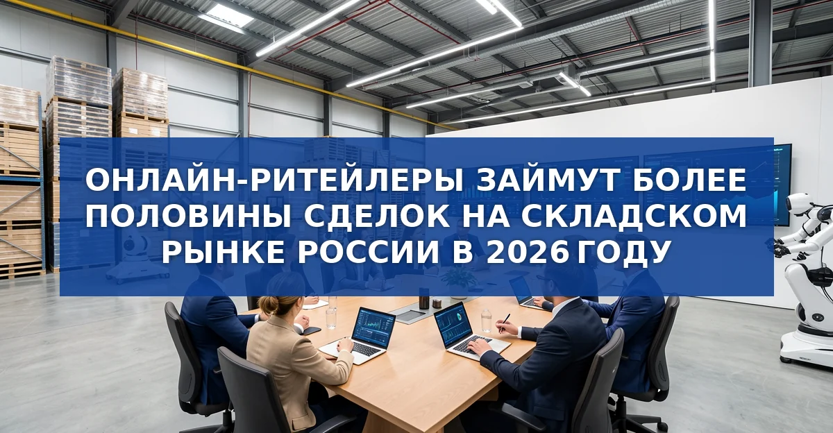 Онлайн‑ритейлеры займут более половины сделок на складском рынке России к 2026 году
