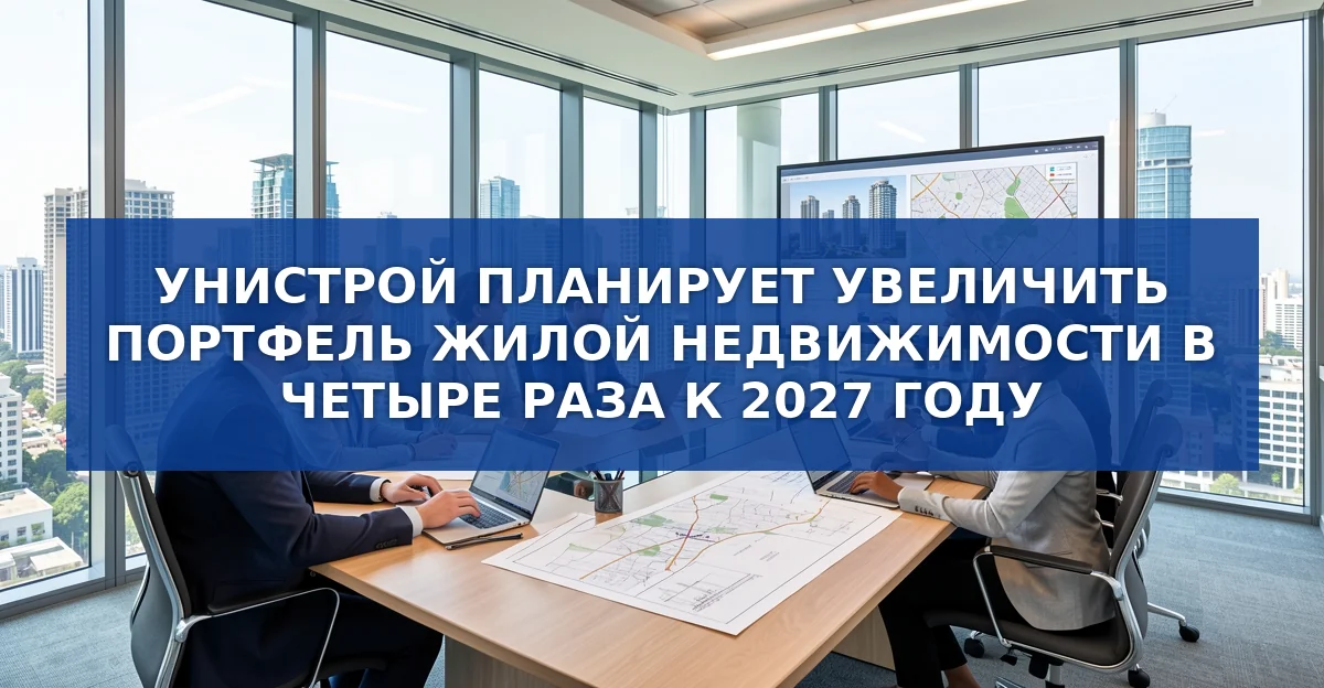 Унистрой планирует утроить жилой портфель к 2027 году