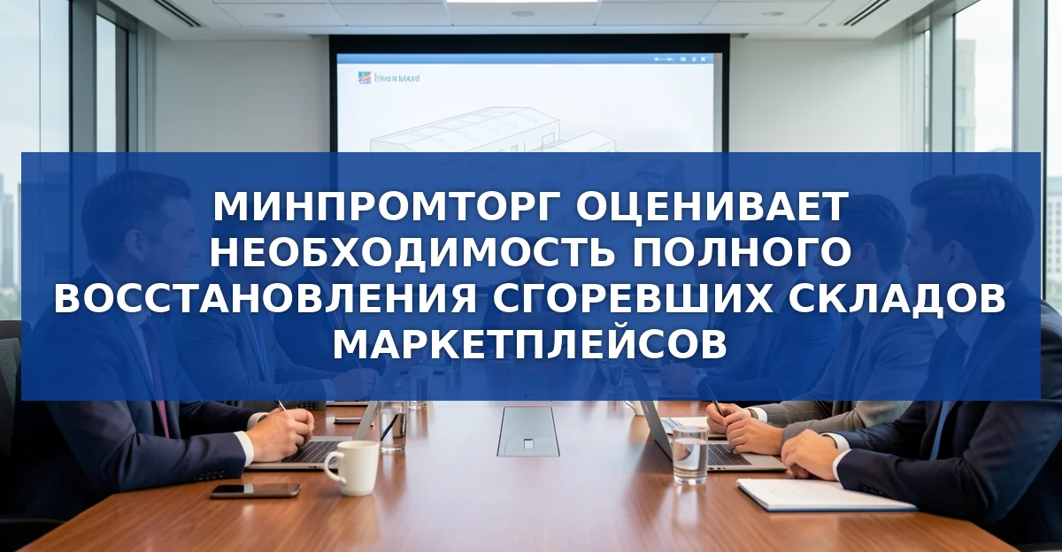 Минпромторг оценивает целесообразность полного восстановления сгоревших складов маркетплейсов