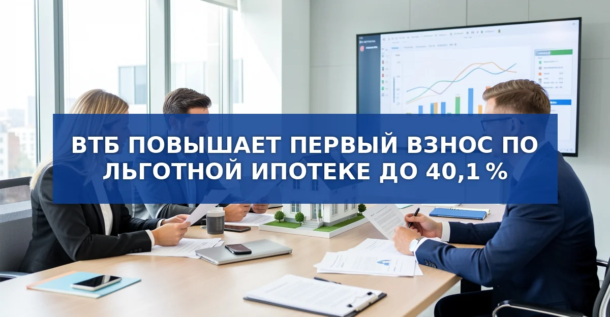 ВТБ удваивает первый взнос по льготной ипотеке: что изменится для заемщиков